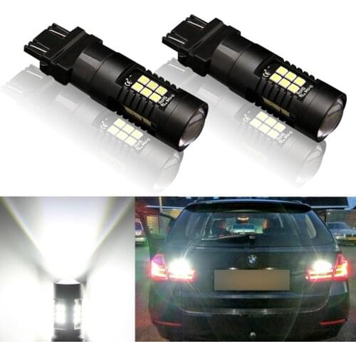 2pcs T25 3157 Led Bulb P27 7W High Power 21 3030SMD Auto Led Light Car Stop Brake Turn Signal Light White Yellow Amber Red