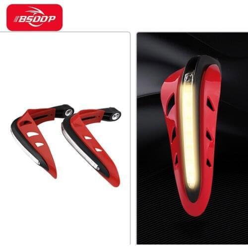 2Pcs Universal Motorcycle Handguards Handguards with LED Light Motorcycle Handguard Handlebar Protector Handlebar Protection