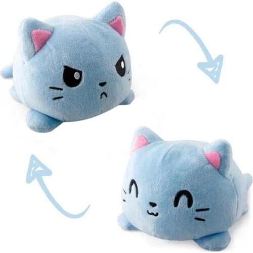 2021Reversible Cat Gato Kids Plushie Pulpo Reversible Plush Animals Unicorn Double-Sided Flip Doll Cute Toys