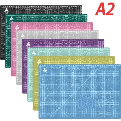 A2 600x450mm Multi-function Cutting Board Cutting Mat Multi-color Double-sided Cutting Art Tool Kit