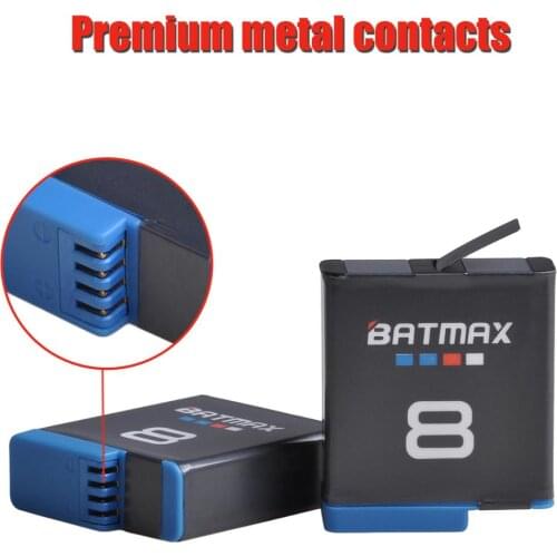 Batmax 1860mAh for GoPro 8 GoPro hero 8 Li-ion Rechargeable battery Full Decoded for Gopro hero 8 Action Camera