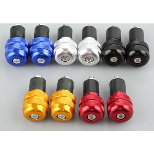 2Pcs Handle Bar Ends Grips Universal for Honda Ducati Yamaha Kawasaki 7/8" 22mm Motorcycle Handlebar Counterweight Plug Slider
