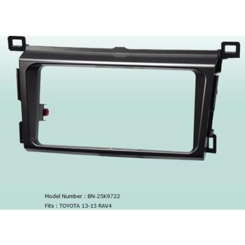 Car Fascias Double Din Audio Panel Frame Dash Kit For RAV4 2013 2014 2015