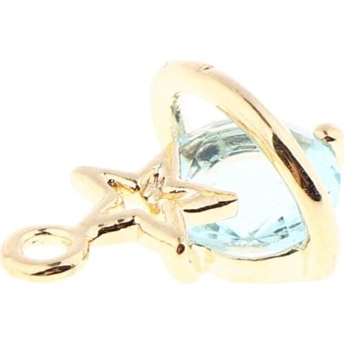 DIY Women Zircons Jewelry Crystal Bead Star Pendant for Jewelry Making Craft