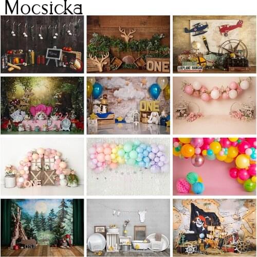 Birthday Cake Smash Photography Background Studio Newborn Kids Portrait Photo Backdrop Photocall 1st Birthday Art Photobooth