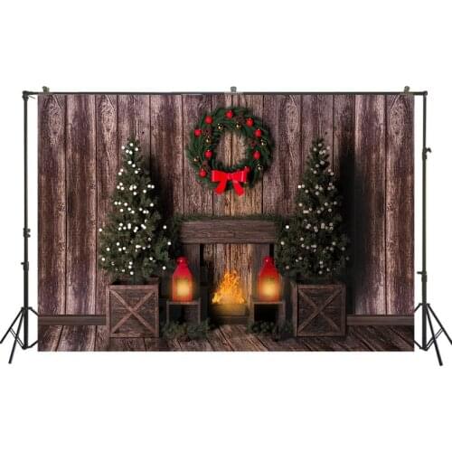 HUAYI Photography Backdrops Christmas Photo Booth Backdrop Family Studio Christmas Party Celebration Photoshoot BackgroundW-3383