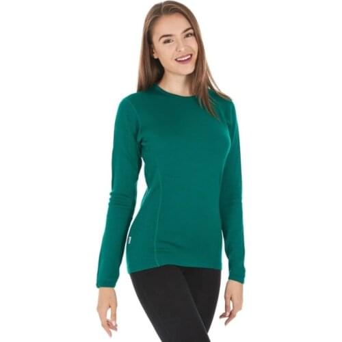 Womens Base Layer 100% Merino Wool Womens Merino Wool T Shirt Moisture Wicking Warm Long Sleeve Thermal Shirt USA Size S-XXL