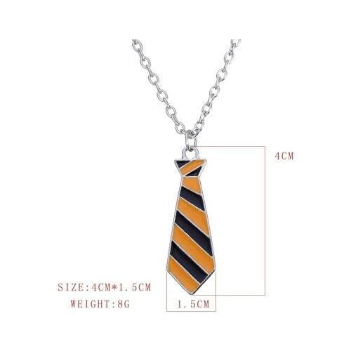 Harried Necktie Necklace Ravenclaw Hedge Potter Necklace Long Necklace Chain Women Wedding Prom Party Jewelry