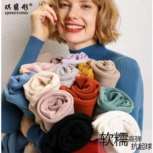 Cashmere high-elastic pullover high-neck knitted sweaters short bottoming shirt thick slim-fit sweater for women 2020 new