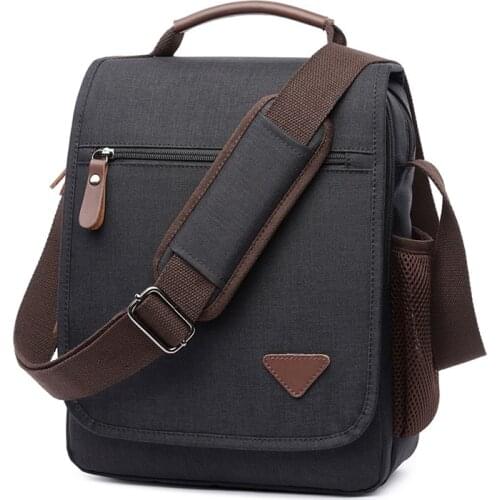 Brief single shoulder bag Simple Polyester Multilayer Pockets Fashion pen bag zipper ipad bag cellphone bag messenger bags tote