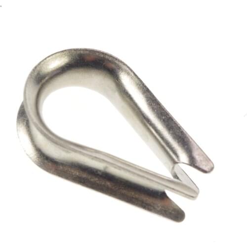 M5 For 5mm Thich Wire Stainless Steel 304 Wire Rope Cable Thimble Galvanized Rope Cable