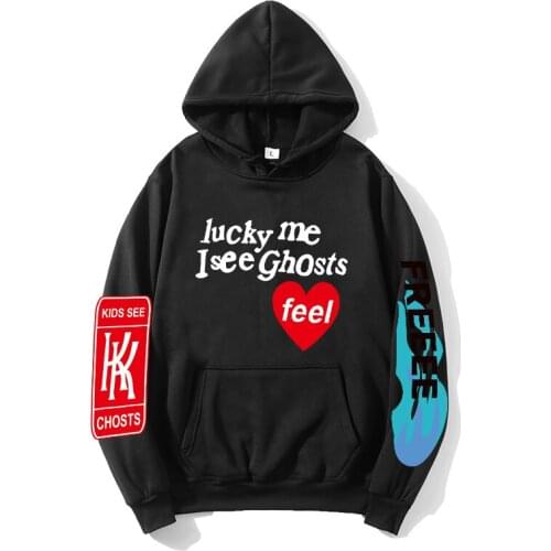 2021 Fashion Kanye West Graffiti Letter Print Plus Velvet Sweatshirt Men Women Harajuku Fleece Hoodie Stranger Things Sportswear