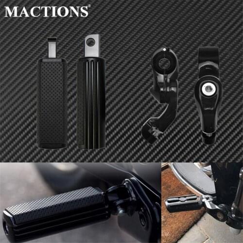 Motorcycle 32mm Highway Engine Guard Foot Peg Male Footrests Non-slip Pedal Footpegs Set For Harley Touring Dyna Softail Glide