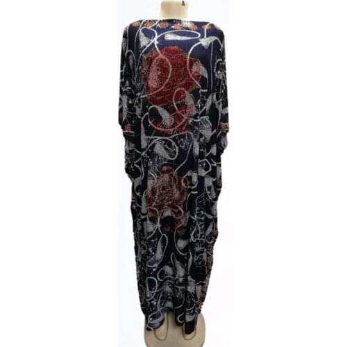 New Dashiki African Dress For Women Long Maxi Dresses Bazin African Traditional Custom African Clothes Dashiki And Headscarf