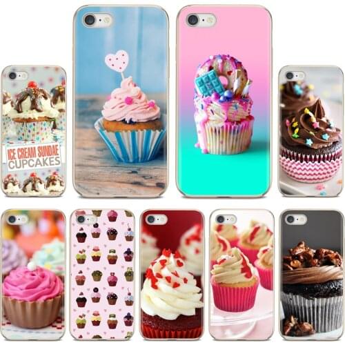 For Samsung Galaxy A10 A40 A50 A70 A3 A5 A7 A9 A8 A6 Plus 2018 2015 2016 2017 Cup Cake Pattern Silicone Phone Case