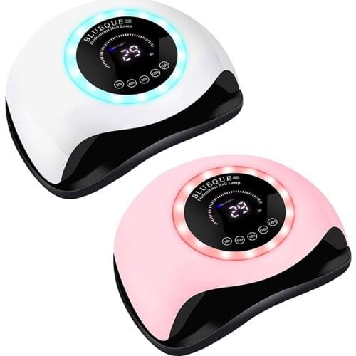 2021 UV Nail LED Lamp 168W High Power Fast Curing LCD Touch Screen two hands Nail UV Lamp Dryer