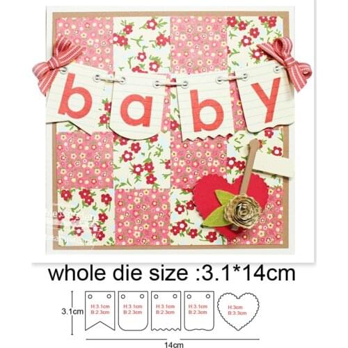 Banner label frame Metal Cutting Dies Stencils For Scrapbooking dies Photo Album Decoration Embossing Craft Paper Card making