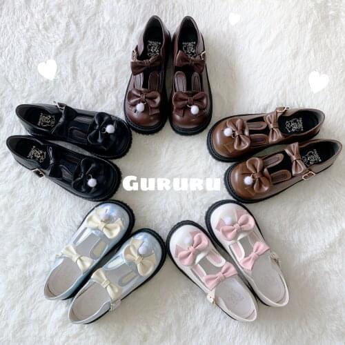 Kawaii girl tea party princess kawaii shoes Japanese sweet lolita shoes round head retro lace bowknot women shoes loli cosplay