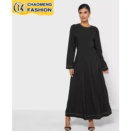 Middle East Arabian Femme Vestidos Muslim For Women Elegant Robe Maxi Turkish Hijab Dresses Ramadan Abaya Dubai Islamic Clothing