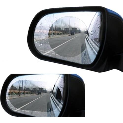 1 Pair Car Rear View Side Mirror Anti Fog Rain Waterproof Film Side Window Rainproof Protection Film Auto Exterior Accessories