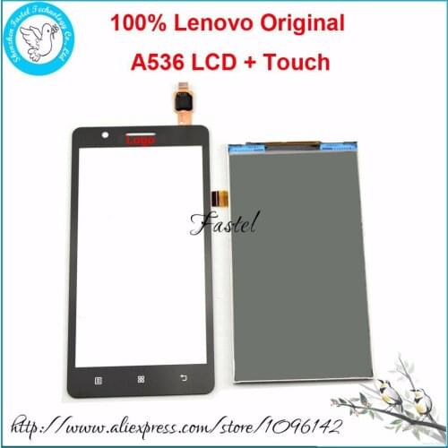 100% New Original Full Complete LCD Display + Touch screen Digitizer For Lenovo A536 Tools