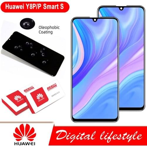 100% Original 6.3" Display Replacement For Huawei Y8p 2020 AQM-L21 LCD Touch Screen Digitizer Assembly For Huawei P smart S LCD