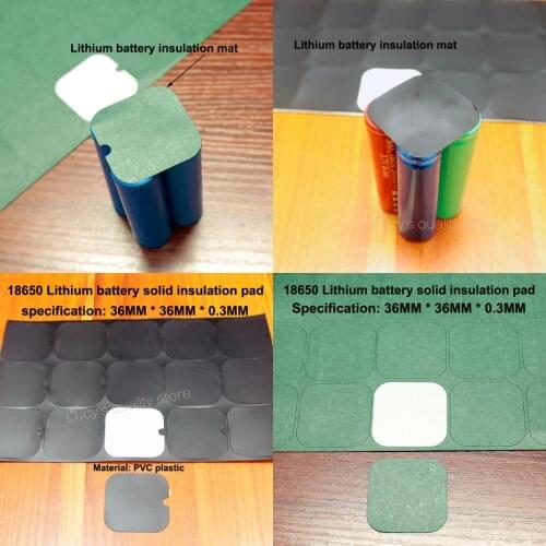 100pcs/lot Barley paper insulation gasket washer 18650 lithium battery pack special high temperature resistant solid with adhesi