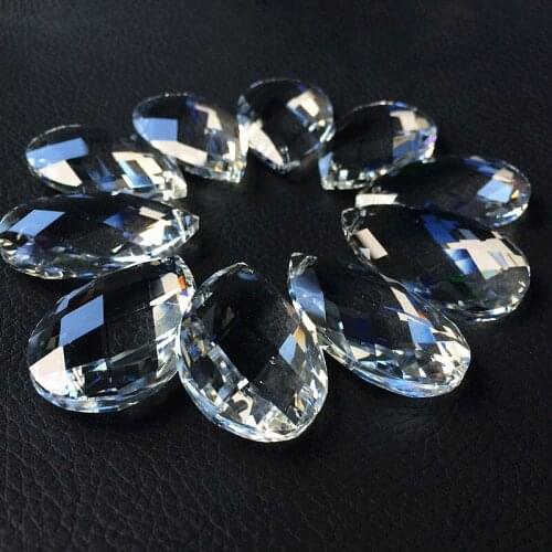 380pcs/LOT 38mm Clear crystal glass water drops shape pendants for chandelier parts,suncatcher lighting hanging drops