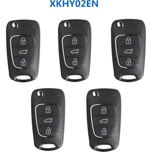 5pcs/lot Xhorse XKHY02EN Wire VVDI Wire general remote key 4 Buttons For VVDI2/VVDI Key Tool Key Programmer for Hyundai-Style