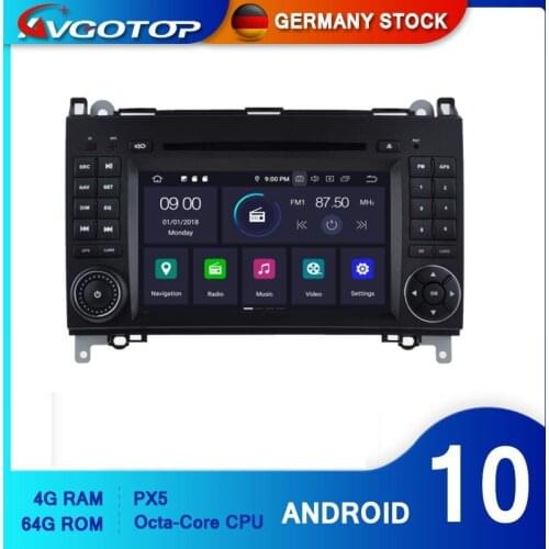 AVGOTOP 4GB+64GB Android 10 Radio CAR DVD PLAYER for MERCEDES-BENZ A/B CLASS MP3 MP4 Wifi Vehicle GPS Multimedia