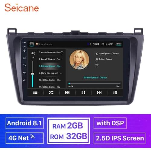 IPS Screen 4G Net DSP ROM 2GB RAM 32GB 2in Android 8.1 Car GPS radio Head Unit Player For Mazda 6 Rui wing 2008 2009 2010 2011