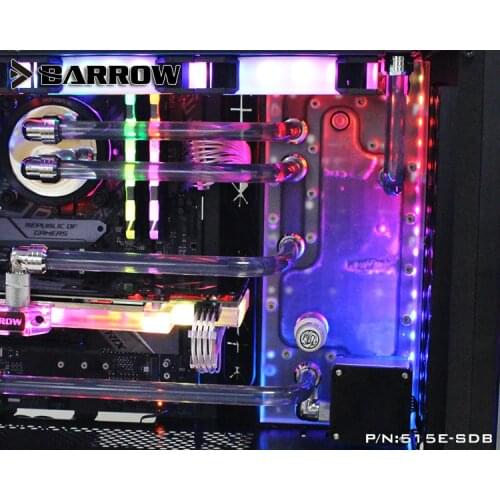 Barrow 515E-SDB, Waterway Boards For Phanteks 515E / 515ETG Case, LRC RGB v2, for Intel CPU & Single / Dual GPU Buildings