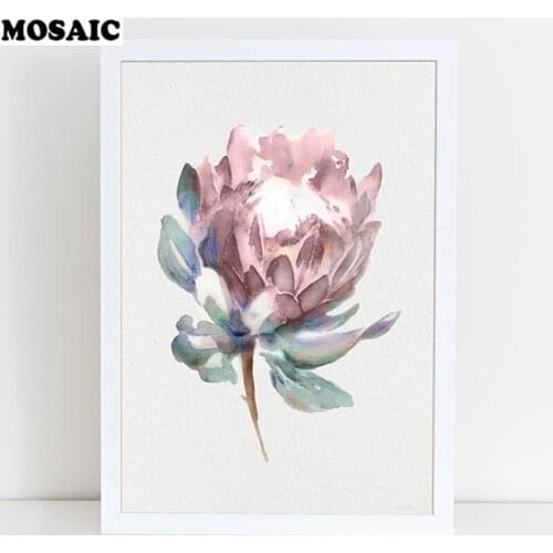 DIY full square/round Painting Pink Flower cross stitch diamond embroidery Girl Nursery Art Floral Decor Living Room Home Decor