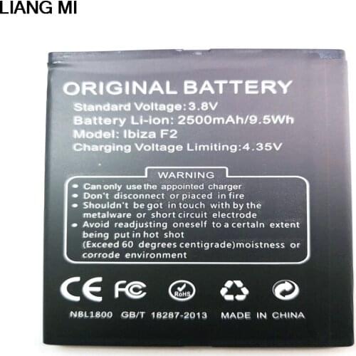 For DOOGEE F2 Battery 2500mAh Li-ion Backup Battery for DOOGEE IBIZA F2 Replacement with phone stander