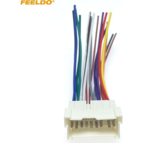 FEELDO Car OEM Audio Stereo Wiring Harness Adapter For Hyundai/KIA(01~05) Install Aftermarket CD/DVD Stereo #2053