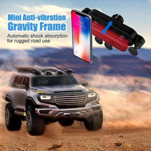 Gravity Scaling Car Phone Holder Telefon Mount Mobile Cell Stand Smartphone GPS Support For iPhone 12 Max Huawei Xiaomi Samsung
