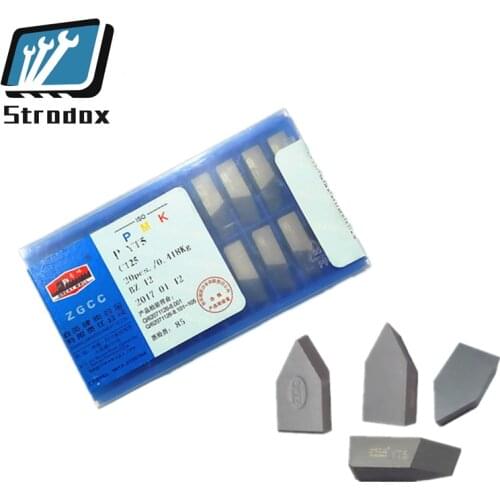 Carbide welding inserts 20pcs/lots C125 YG6 YG8 YW1 YW2 YT5 YT14 YT15 Thread turning cutter CNC lathes tools high quality steel