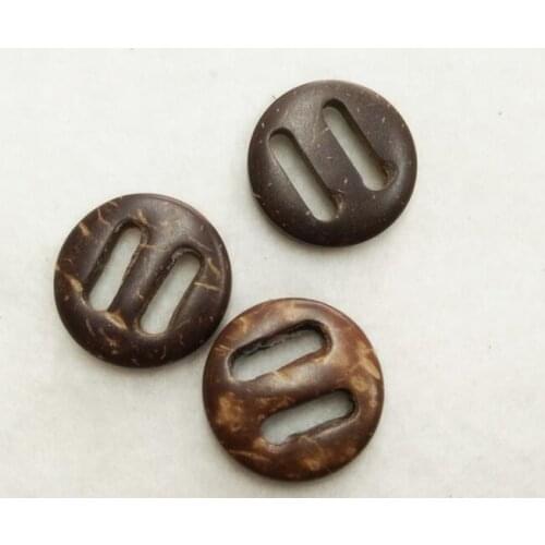 50pcs/lot 15mm/18mm/20m/23mm/25mm Classic coconut buttons long-hole button