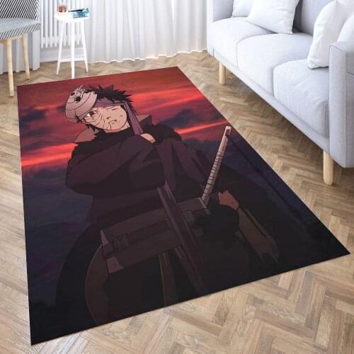 N-a-r-u-to Uc-h-ih-a Obito Rugs Non-Slip Floor Mat Doormats Home Rug Carpet Bedroom Door Mat Kitchen Rugs Yoga Mat Doormat Decor