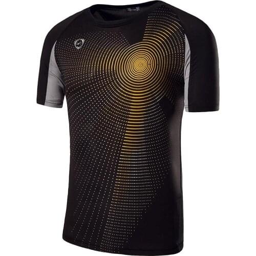 Jeansian Mens Tshirt T-Shirt Tee Shirt Sport Dry Fit Short Sleeve Running Fitness Workout LSL013 Black2