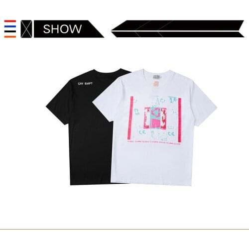 Chao brand CAV EPMT direct spray short sleeve T-shirt CE C.E wash T-shirt fashion short sleeve mens and womens fashion