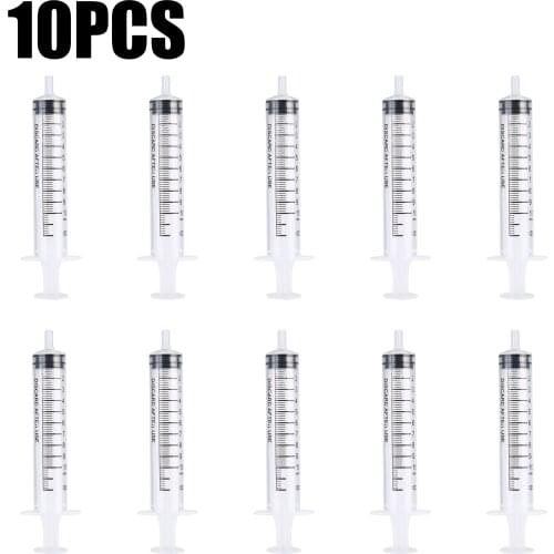 New 10pcs Dispensing Syringes 10ml Plastic Syringe Slip For Industrial Inking Oil Glue Dispensing Supplies