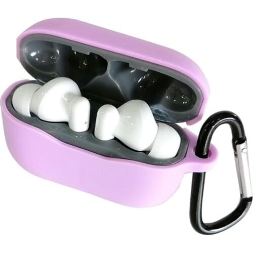 New Earphone Case For -Lenovo LP1 TWS Wireless Earphone Silicone Protective Case Cover With Anti-Lost Hook Portable Case