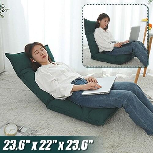 NEW Folding Lazy Lounger Sofa Tatami Adjustable Lounge Chair Floor Balcony Bay Window Leisure Legless Small Sofa High-back Sofa