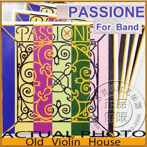 Original Pirastro Passione For Band Violin Strings 4/4 E Medium with Ball-End (219021), Full Set ,made in Germany,Hot sell