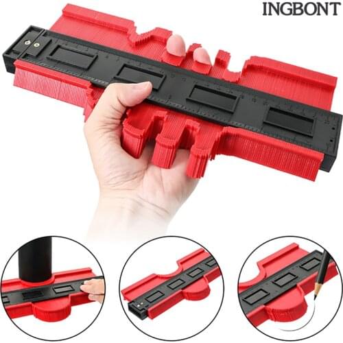 INGBONT 5-10Inch Shape Contour Gauge Duplicator Profile Woodworking Measure Ruler Widen Template Edge Copy Laminate Tiles Tool