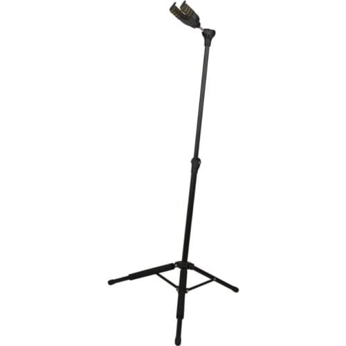 Guitar Floor Stand Metal Musical Instrument Tripod Holder for Acoustic Guitar Electric Bass Self-Locking Music Stand