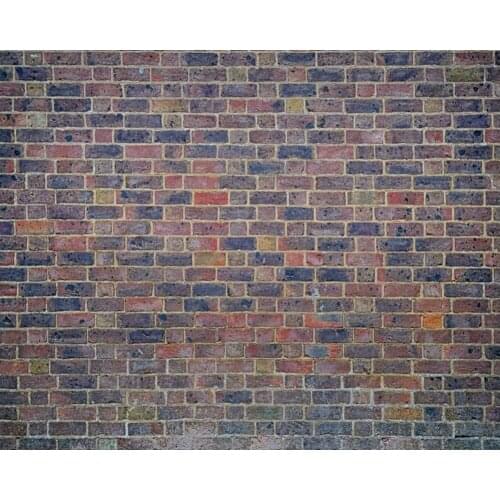 Blue Red Art Brick Wall Party Backdrop Baby Shower Room Party Decor Photo Booth Studio Prop