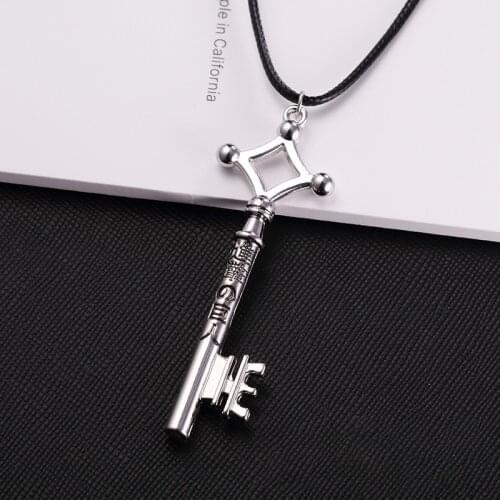 1 Pcs Pendant Fashion Vintage Retro Anime Jewelry For Men Cosplay Wholesale Attack On Titan Necklace Eren Key Shingeki No Kyojin