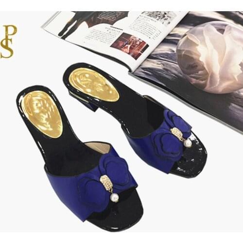Women mama shoes Low heel shoes African style slippers with bows woman shoe shoe